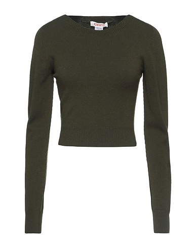 KONTATTO Jumper Military green 63% Viscose, 37% Polyamide