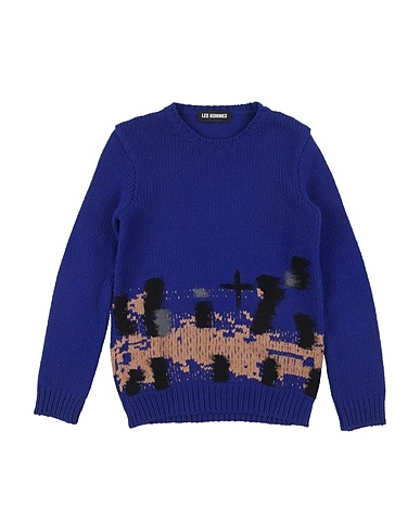LES HOMMES Sweater Blue 80% Wool, 20% Polyamide
