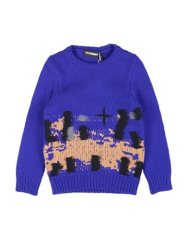 LES HOMMES Sweater Bright blue 80% Wool, 20% Polyamide
