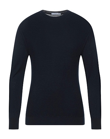 P. LANGELLA Pullover Blu notte 50% Acrilico, 50% Lana Merino