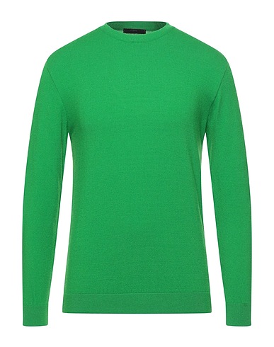 P. LANGELLA Jumper Green 50% Acrylic, 50% Merino Wool