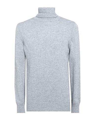 TSD12 Rollkragenpullover Hellgrau 40% Wolle, 30% Viskose, 20% Polyamid, 10% Kaschmir