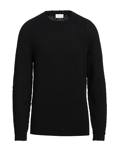 SCAGLIONE プルオーバー ブラック ウール 57% / リサイクルカシミヤ 28% / ナイロン 15%