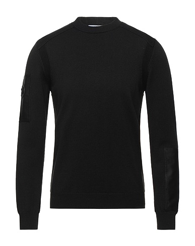 BIKKEMBERGS Pullover Schwarz 30% Acryl, 30% Wolle, 27% Viskose, 10% Polyester, 3% Andere Fasern