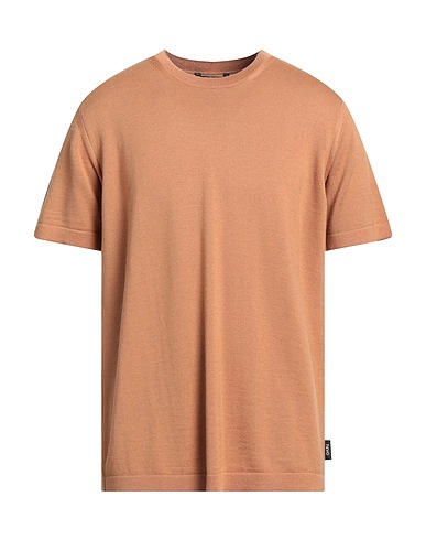 HEVÒ Sweater Camel 60% Wool, 40% Cotton