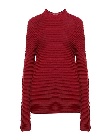 MANILA GRACE Turtleneck Burgundy 50% Acrylic, 50% Wool
