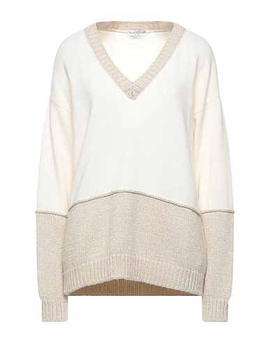 BALLANTYNE Jumper Ivory 67% Wool, 15% Viscose, 10% Cashmere, 6% Polyamide, 2% Polyester