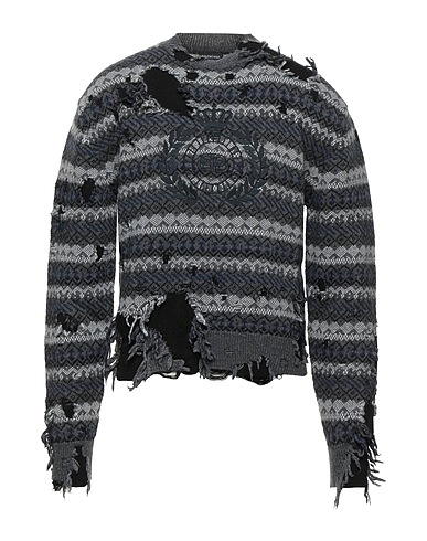 BALENCIAGA Jumper Grey 73% Wool, 16% Cotton, 10% Polyamide, 1% Polyester