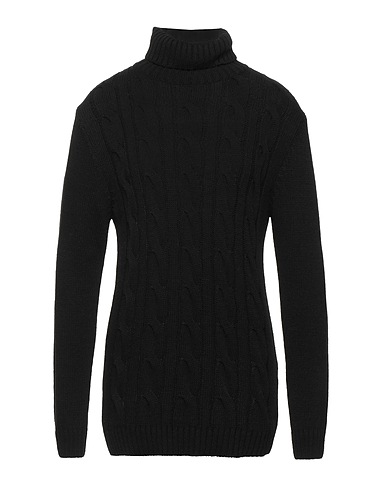 STILOSOPHY Polo neck Black 75% Acrylic, 10% Wool, 10% Viscose, 5% Alpaca wool