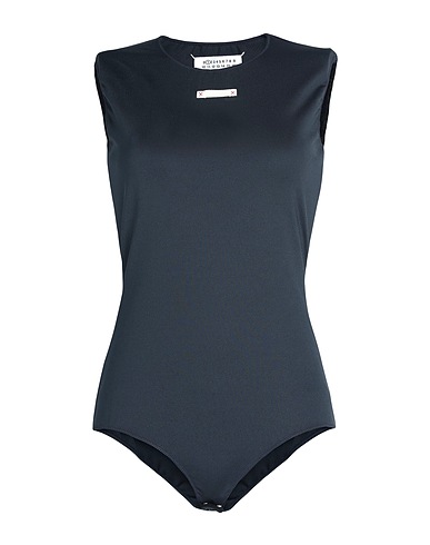 MAISON MARGIELA Bodysuit Midnight blue 85% Polyamide, 15% Elastane