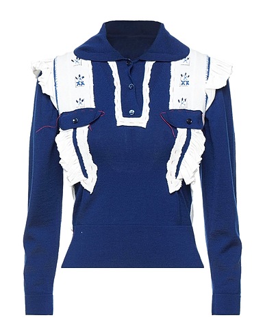 MAISON MARGIELA Sweater Midnight blue 60% Wool, 40% Cotton