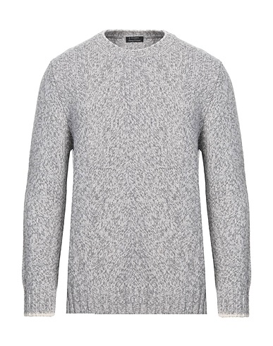BARBA Napoli Pullover Grigio 100% Lana Vergine
