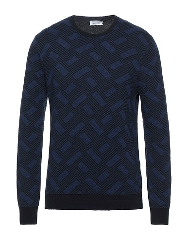 HERITAGE Pullover Blu notte 88% Cotone, 12% Poliammide
