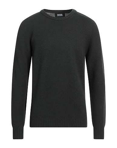 ALPHA STUDIO Pullover Dunkelgrün 100% Geelongwolle