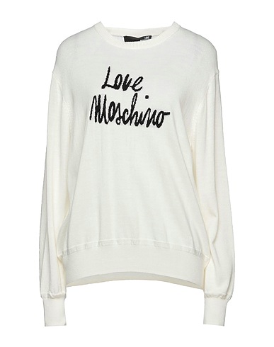 LOVE MOSCHINO Sweater Ivory 50% Acrylic, 50% Wool