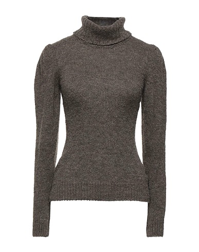 GABARDINE タートルネック カーキ ウール 37% / アクリル 30% / 毛（アルパカ） 22% / レーヨン 11%