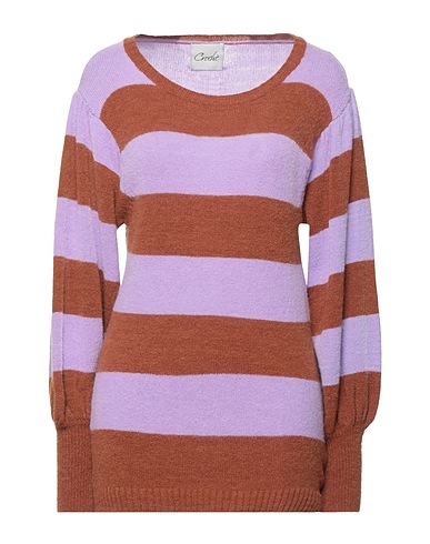 CROCHÈ Jumper Lilac 50% Polyamide, 27% Acrylic, 20% Alpaca wool, 3% Elastane