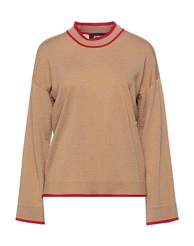 ALPHA STUDIO Jumper Camel 100% Merino Wool