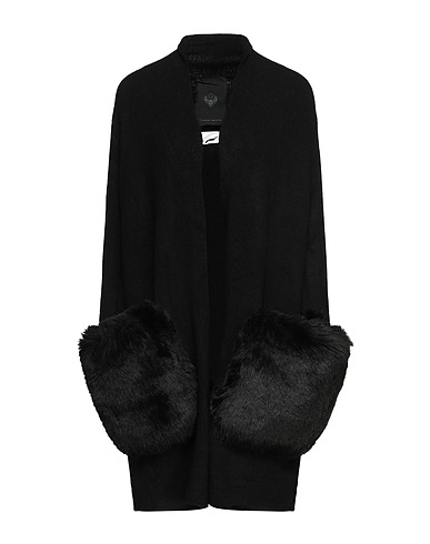 FRANKIE MORELLO Cardigan Black 50% Acrylic, 27% Polyamide, 15% Wool, 5% Mohair wool, 3% Elastane