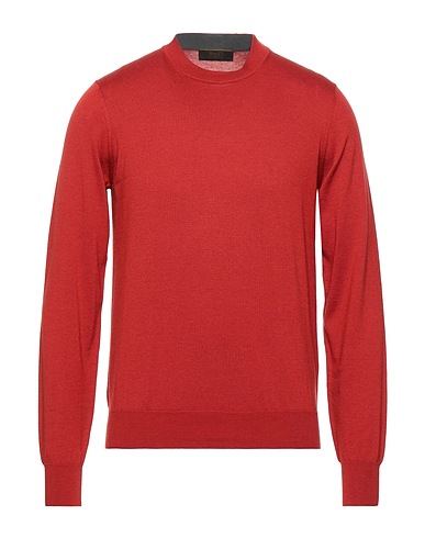 MOORER Sweater Rust 78% Cotton, 14% Silk, 8% Cashmere
