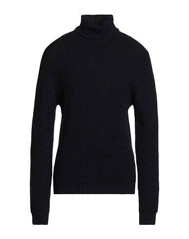 GAZZARRINI Turtleneck Midnight blue 70% Acrylic, 30% Wool