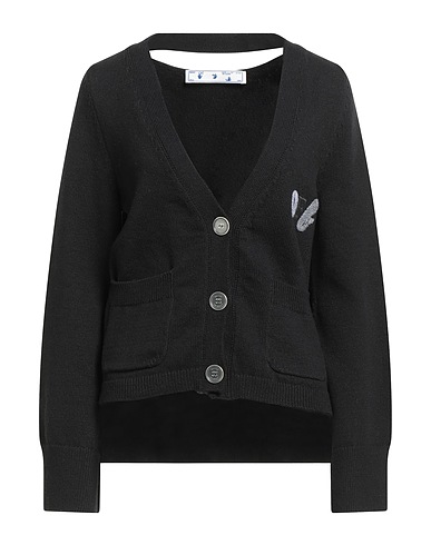 OFF-WHITE™ Cardigan Black 75% Cotton, 25% Polyester