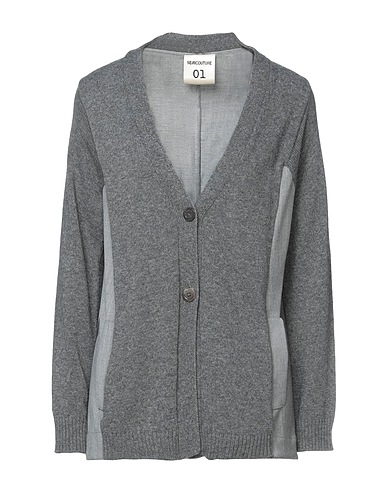 SEMICOUTURE Cardigan Grey 35% Polyamide, 30% Wool, 30% Viscose, 5% Cashmere, Virgin Wool