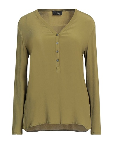 OTTOD'AME Top Military green 76% Acetate, 24% Silk
