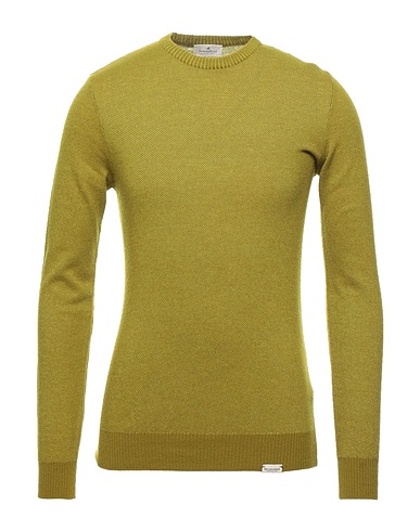 BROOKSFIELD Jumper Military green 53% Wool, 34% Cotton, 13% Polyamide