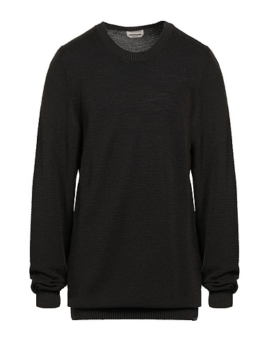 BROOKSFIELD Jumper Dark green 53% Wool, 34% Cotton, 13% Polyamide