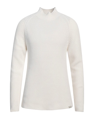 LIU •JO MAN Polo neck White 41% Cotton, 28% Polyester, 13% Polyamide, 13% Acrylic, 5% Wool
