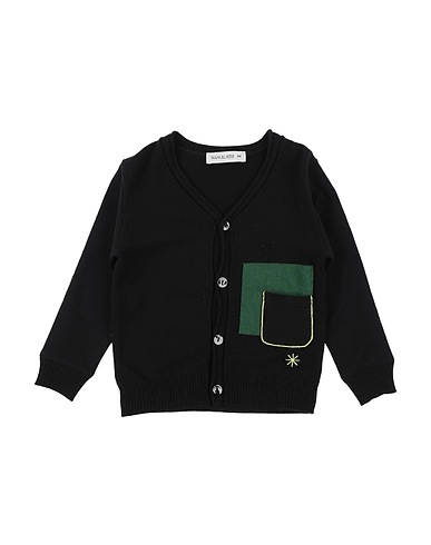 MANUEL RITZ Cardigan Black 33% Viscose, 23% Polyamide, 20% Lambswool, 20% Cotton, 4% Cashmere