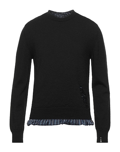 MAISON MARGIELA Pullover Schwarz 100% Wolle, Polyester, Acetat