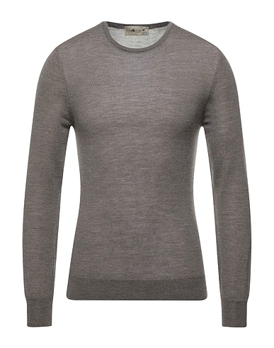 IRISH CRONE Pullover Khaki 100% Lana