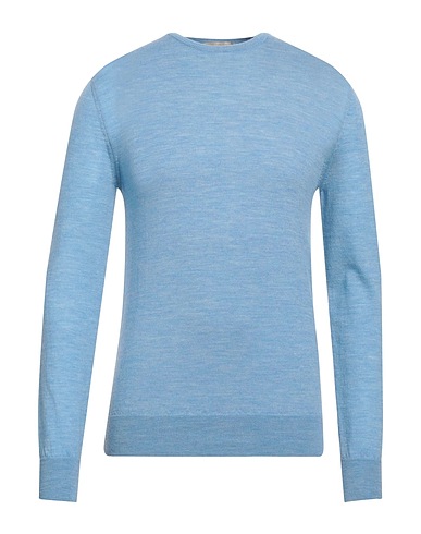 IRISH CRONE Pullover Celeste 100% Lana