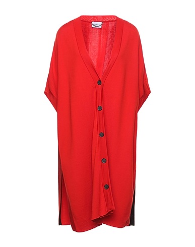 FERRAGAMO Cardigan Red 90% Virgin Wool, 7% Polyamide, 3% Elastane