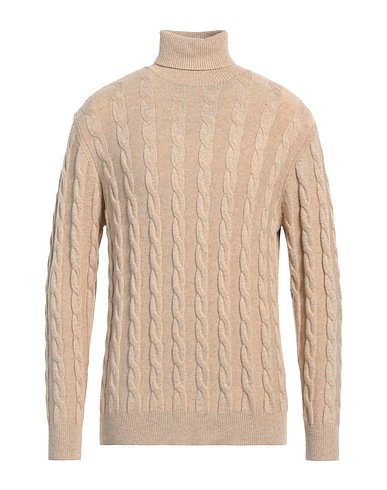 CASHMERE COMPANY Polo neck Beige 70% Wool, 30% Cashmere