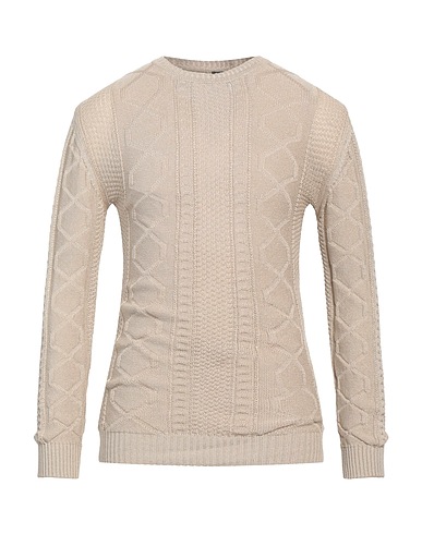 WHY NOT BRAND Jumper Beige 63% Acrylic, 20% Polyamide, 17% Cotton