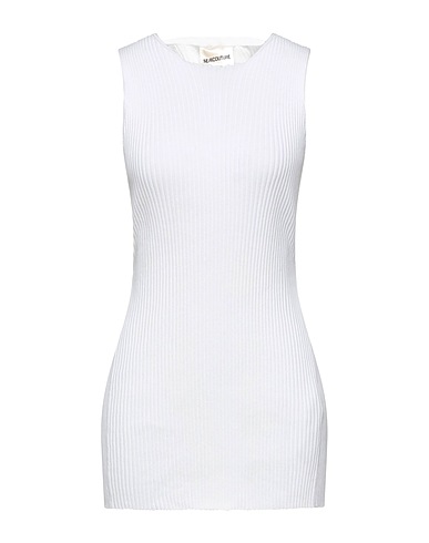 SEMICOUTURE Maglia Gilet Bianco 85% Cotone, 15% Poliestere