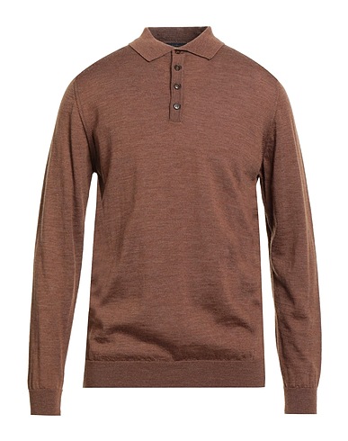 DANIELE FIESOLI Sweater Brown 100% Merino Wool