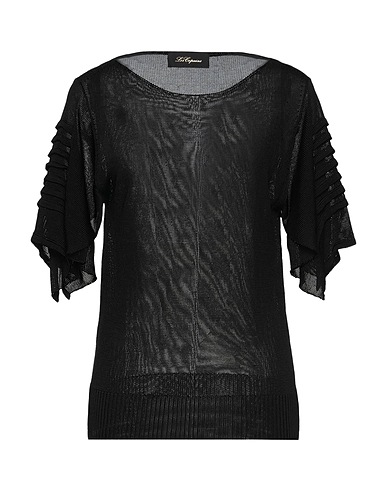 LES COPAINS Pullover Nero 100% Viscosa