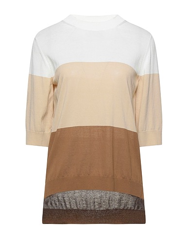 LES COPAINS Sweater White 100% Cotton