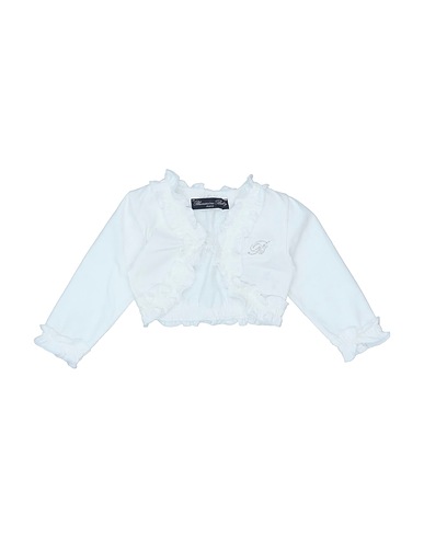 MISS BLUMARINE Shrug White 95% Cotton, 5% Elastane