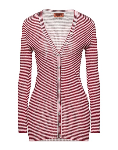 MISSONI Cardigan Red 83% Viscose, 17% Metallic fiber