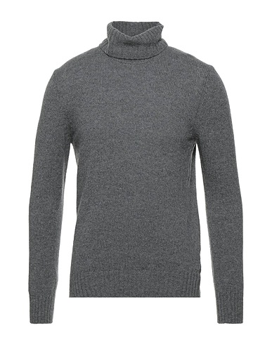 GRAN SASSO Turtleneck Grey 100% Virgin Wool