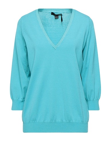 SEVENTY VENEZIA Jumper Turquoise 67% Viscose, 28% Polyester, 5% Acetate