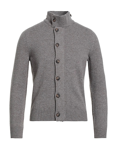 GRAN SASSO Cardigan Gunmetal 100% Virgin Wool