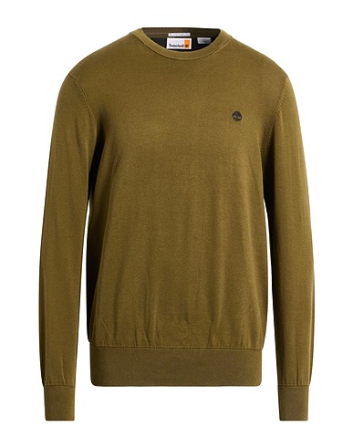 TIMBERLAND Sweater Military green 100% Cotton