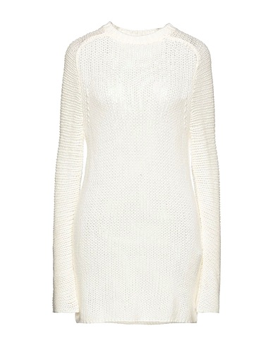 ANN DEMEULEMEESTER Kaschmirpullover  Elfenbein 97% Kaschmir, 3% Wolle