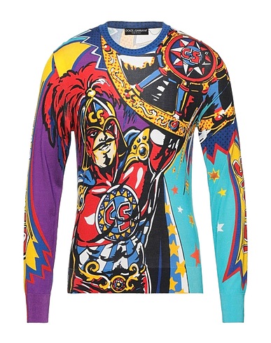 DOLCE&GABBANA Jumper Blue 100% Silk
